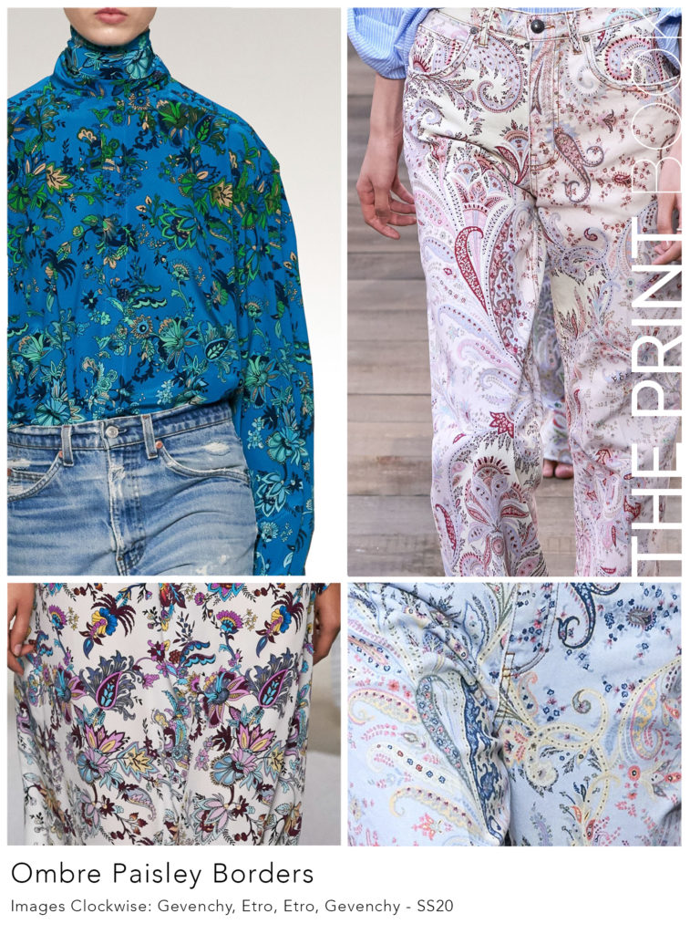 ombre paisley, print trends